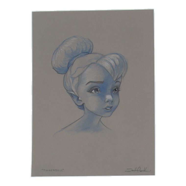Tinkeybell | Disney | Character Study Sketch by Scott Cook (1/1 Original Art) at PristineAuction.com Tinkeybell | Disney | Character Study Sketch by Scott Cook (1/1 Original Art) at PristineAuction.com