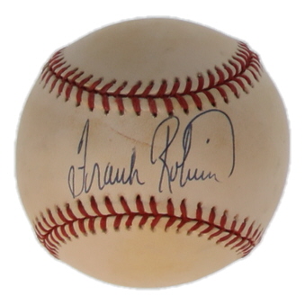 Frank Robinson Signed OAL Baseball (JSA) at PristineAuction.com Frank Robinson Signed OAL Baseball (JSA) at PristineAuction.com