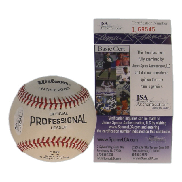 Whitey Ford Signed Professional League Baseball (JSA) at PristineAuction.com Whitey Ford Signed Professional League Baseball (JSA) at PristineAuction.com