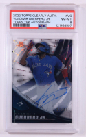 Vladimir Guerrero Jr. 2022 Topps Clearly Authentic Topps Tek Autographs #TEKVG #27/50 (PSA 8) at PristineAuction.com