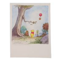 Chase Your Dreams Pooh | Winnie The Pooh | Character Study Sketch by Scott Cook (One of a Kind Original Art) at PristineAuction.com