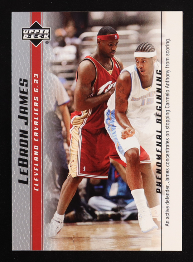 LeBron James 2003-04 Upper Deck Phenomenal Beginning LeBron James #9 RC at PristineAuction.com LeBron James 2003-04 Upper Deck Phenomenal Beginning LeBron James #9 RC at PristineAuction.com