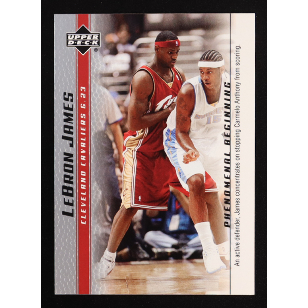 LeBron James 2003-04 Upper Deck Phenomenal Beginning LeBron James #9 RC at PristineAuction.com