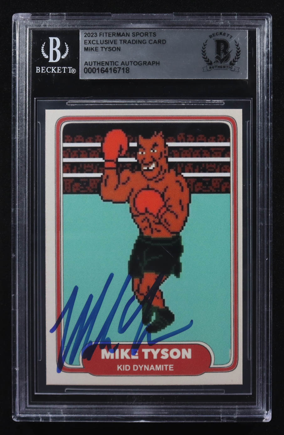 Mike Tyson Signed 2023 Fiterman Sports Exclusive Trading Card #NNO (BGS Authentic) at PristineAuction.com Mike Tyson Signed 2023 Fiterman Sports Exclusive Trading Card #NNO (BGS Authentic) at PristineAuction.com