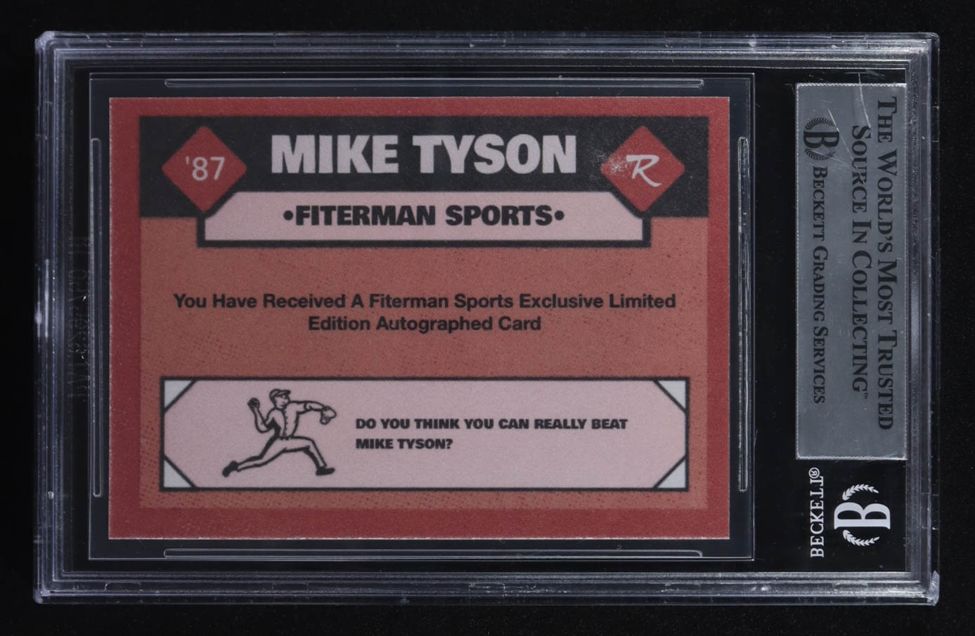 Mike Tyson Signed 2023 Fiterman Sports Exclusive Trading Card #NNO (BGS Authentic) at PristineAuction.com Mike Tyson Signed 2023 Fiterman Sports Exclusive Trading Card #NNO (BGS Authentic) at PristineAuction.com