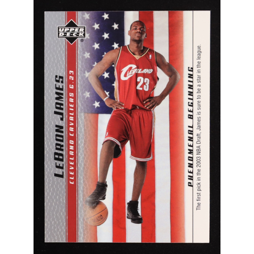LeBron James 2003-04 Upper Deck Phenomenal Beginning LeBron James #20 RC at PristineAuction.com