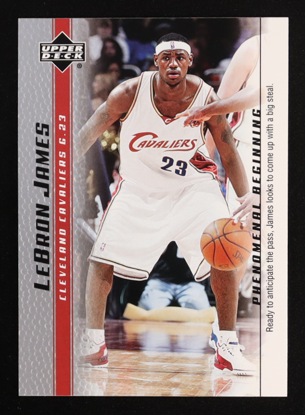 LeBron James 2003-04 Upper Deck Phenomenal Beginning LeBron James #19 RC at PristineAuction.com LeBron James 2003-04 Upper Deck Phenomenal Beginning LeBron James #19 RC at PristineAuction.com