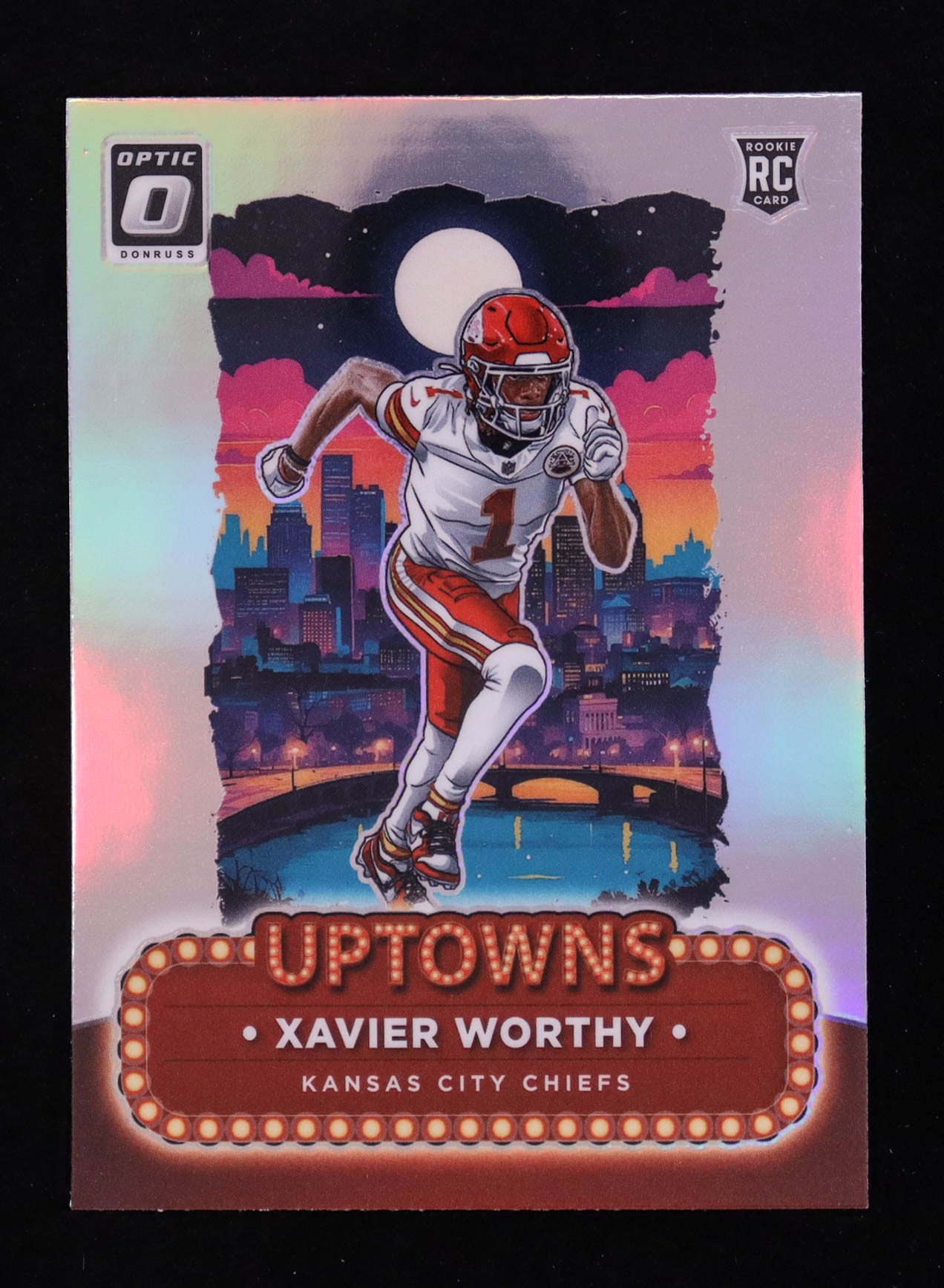 Xavier Worthy 2024 Donruss Optic Uptowns #7 RC at PristineAuction.com Xavier Worthy 2024 Donruss Optic Uptowns #7 RC at PristineAuction.com