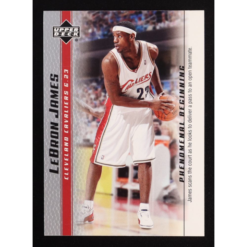 LeBron James 2003-04 Upper Deck Phenomenal Beginning LeBron James #17 RC at PristineAuction.com