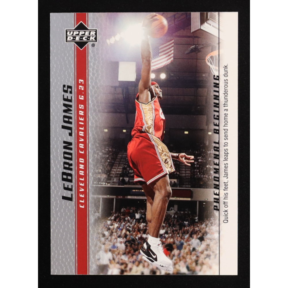 LeBron James 2003-04 Upper Deck Phenomenal Beginning LeBron James #18 RC at PristineAuction.com
