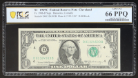 1969-C $1 One Dollar Federal Reserve Bank Note (PCGS 66 PPQ) at PristineAuction.com