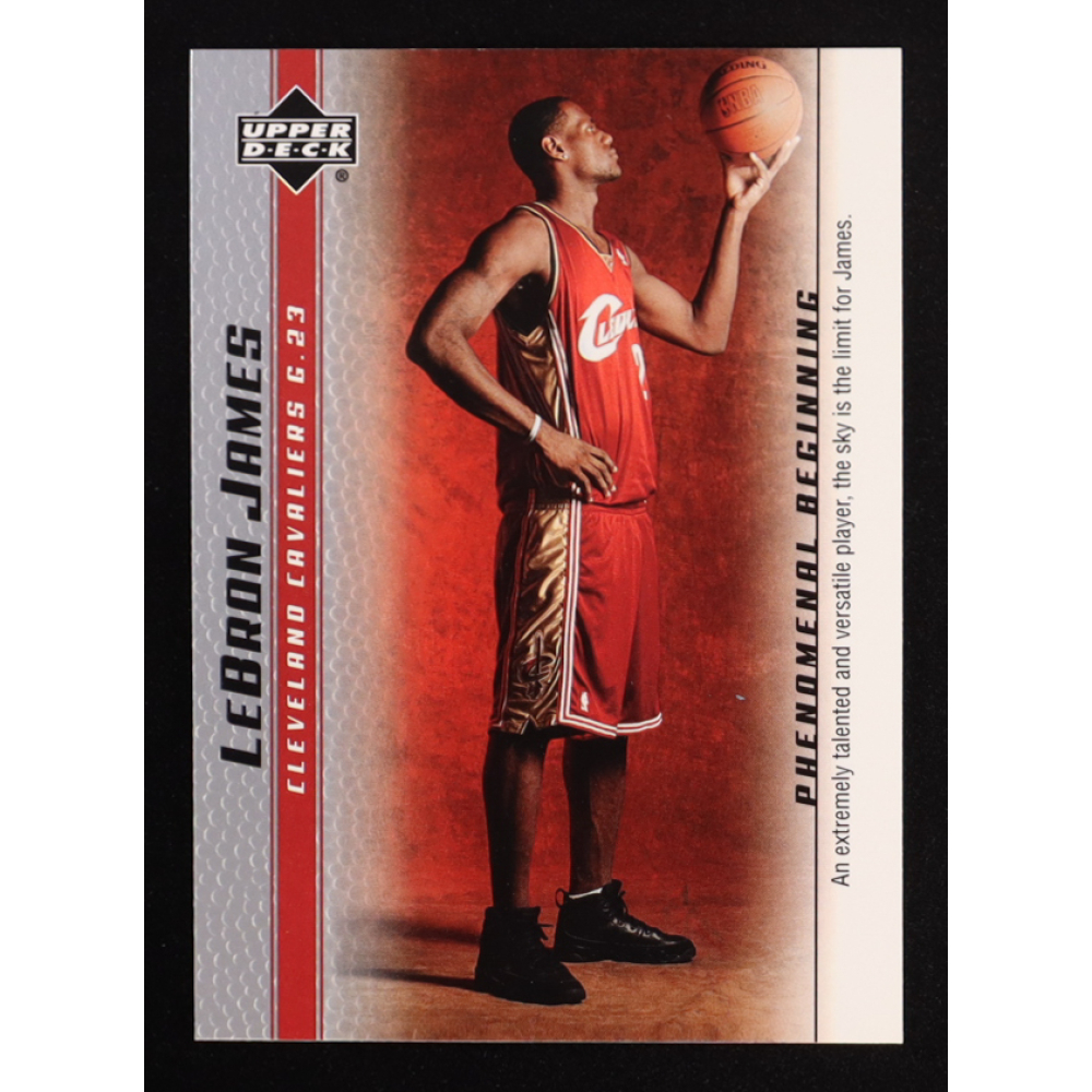 LeBron James 2003-04 Upper Deck Phenomenal Beginning LeBron James #1 RC at PristineAuction.com
