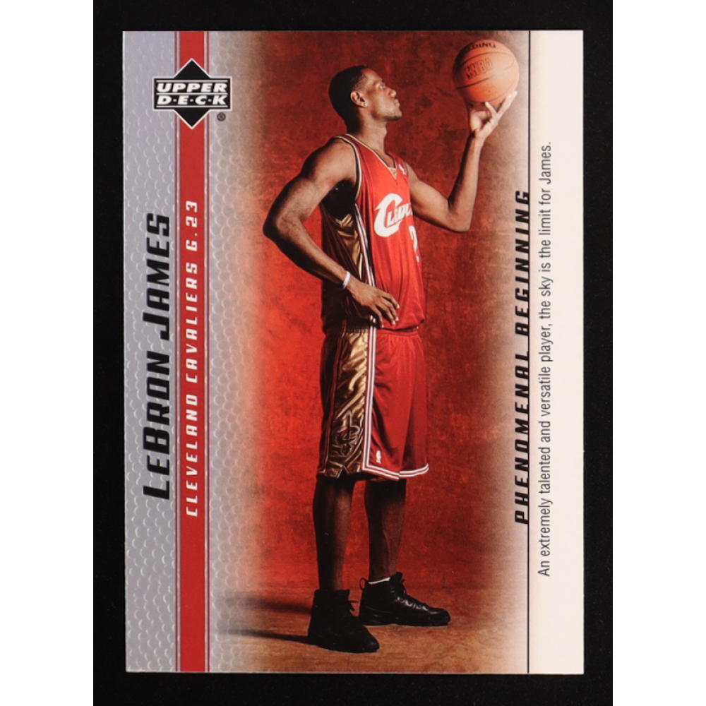 LeBron James 2003-04 Upper Deck Phenomenal Beginning LeBron James #1 RC at PristineAuction.com