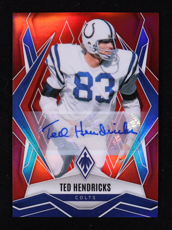 Ted Hendricks 2025 Panini Phoenix Autographs Red #88 #19/99 at PristineAuction.com Ted Hendricks 2025 Panini Phoenix Autographs Red #88 #19/99 at PristineAuction.com