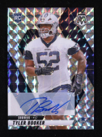 Tyler Booker 2025 Panini Mosaic Rookie Autographs Mosaic #348 RC at PristineAuction.com