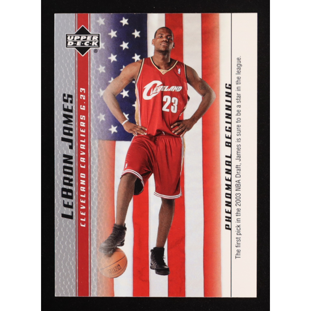 LeBron James 2003-04 Upper Deck Phenomenal Beginning LeBron James #20 RC at PristineAuction.com