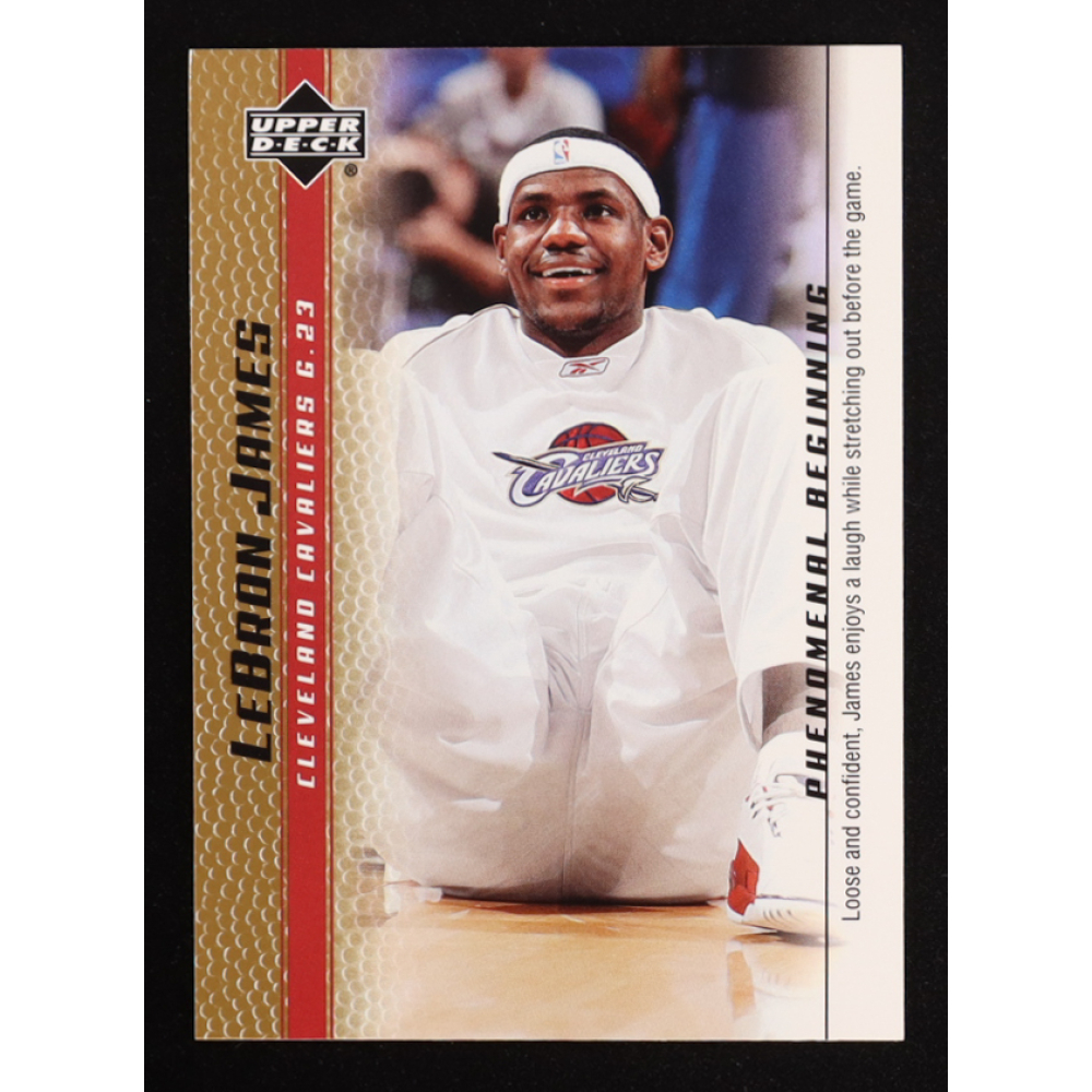 LeBron James 2003-04 Upper Deck Phenomenal Beginning Gold LeBron James #4 RC at PristineAuction.com