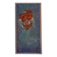 A Picture Is Worth 1,000 Words | Disney The Little Mermaid | Mixed Media on Plywood by Scott Cook (1/1 Original Art) at PristineAuction.com