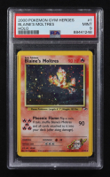 Blaine's Moltres 2000 Pokemon Gym Heroes Unlimited Holo #1 (PSA 9) at PristineAuction.com