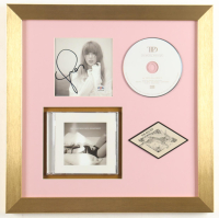 Taylor Swift Signed Custom Framed "The Tortured Poets Department" CD Album Insert Display with CD Case, CD & The Bolter Patch (PSA) at PristineAuction.com