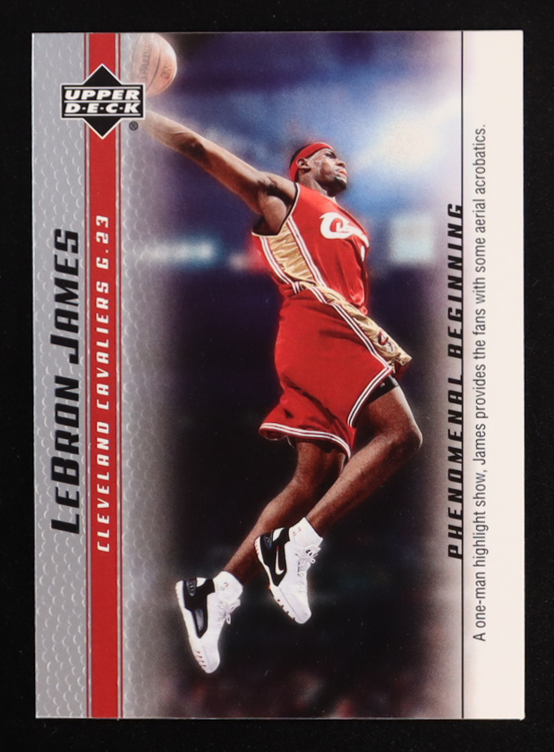 LeBron James 2003-04 Upper Deck Phenomenal Beginning LeBron James #13 RC at PristineAuction.com LeBron James 2003-04 Upper Deck Phenomenal Beginning LeBron James #13 RC at PristineAuction.com