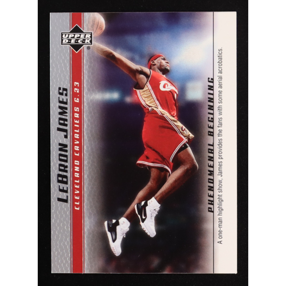 LeBron James 2003-04 Upper Deck Phenomenal Beginning LeBron James #13 RC at PristineAuction.com