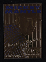 Mickey Mantle 1996 Bleachers MVP 23KT Gold Card at PristineAuction.com