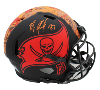 Rob Gronkowski Signed Buccaneers Full-Size Authentic On-Field Eclipse Ripped Speed Helmet (Radtke) at PristineAuction.com