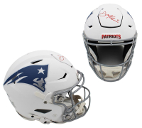 Julian Edelman Signed Patriots Full-Size Authentic On-Field Rivalries Alternate Speedflex Helmet (JSA) at PristineAuction.com