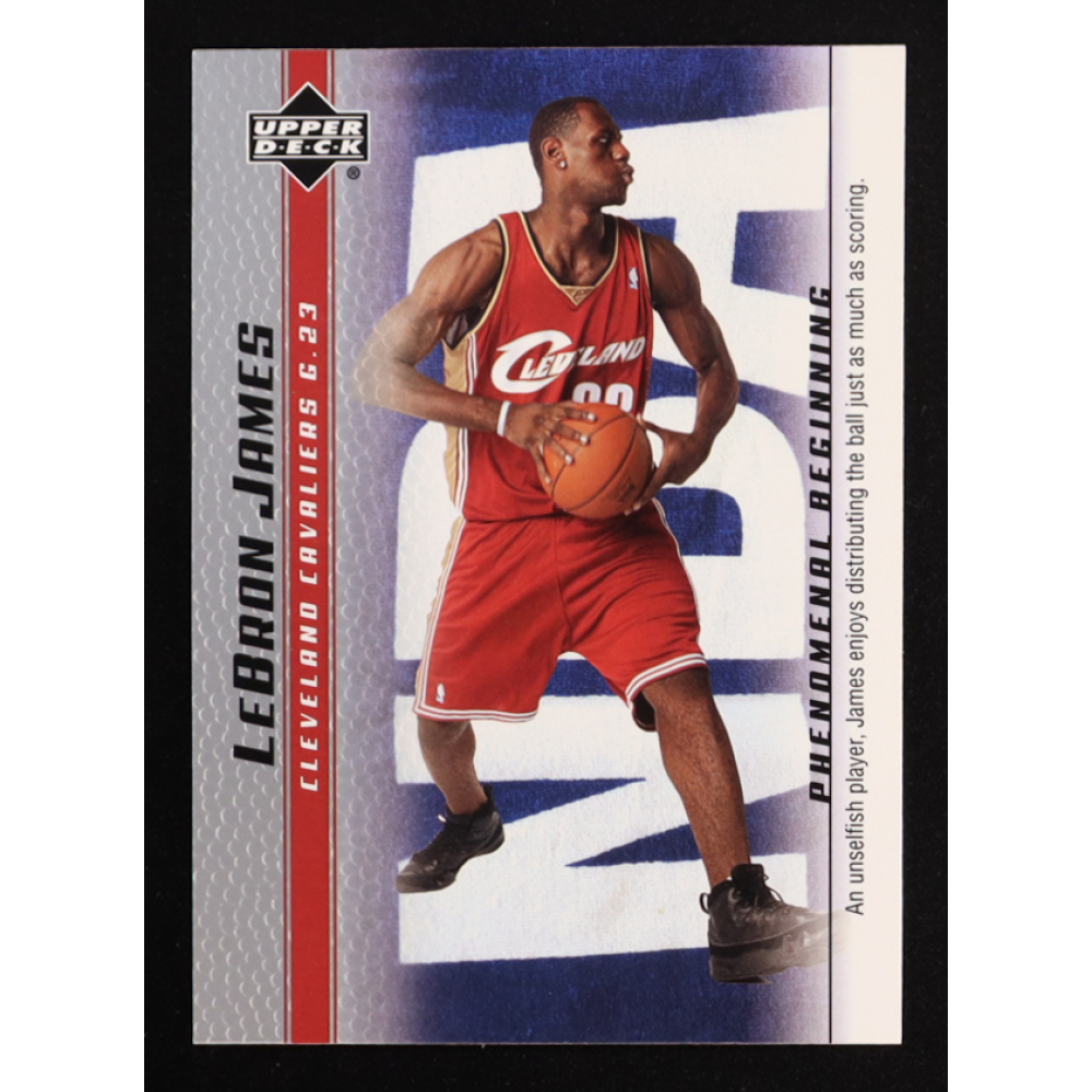 LeBron James 2003-04 Upper Deck Phenomenal Beginning LeBron James #15 RC at PristineAuction.com