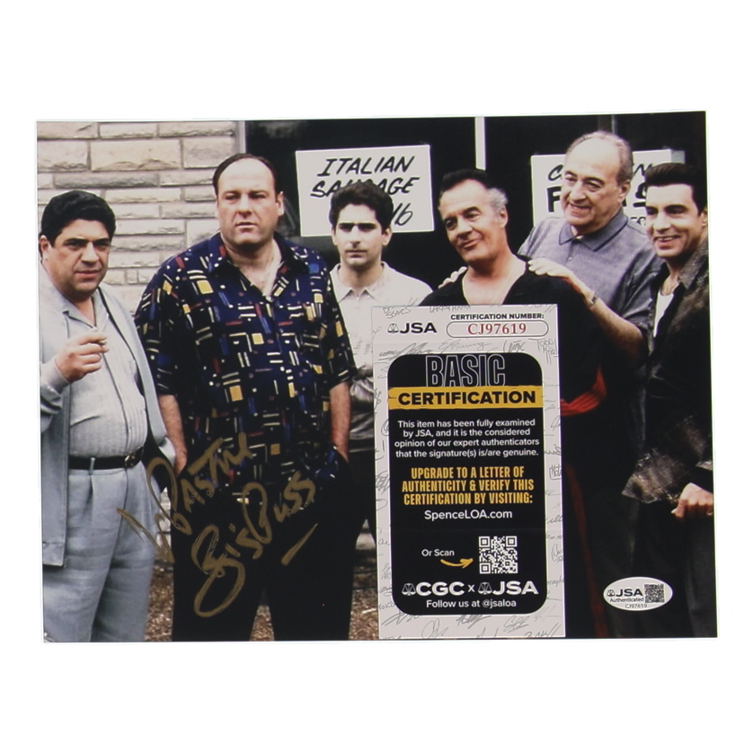 Vincent Pastore Signed "The Sopranos" 8x10 Photo Inscribed "Big Puss" (JSA) at PristineAuction.com Vincent Pastore Signed "The Sopranos" 8x10 Photo Inscribed "Big Puss" (JSA) at PristineAuction.com