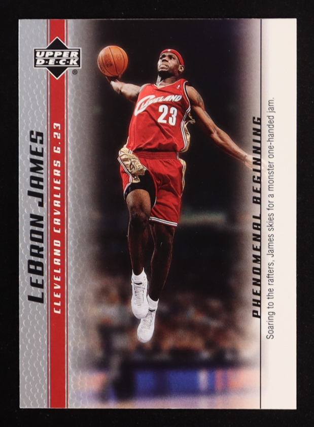 LeBron James 2003-04 Upper Deck Phenomenal Beginning LeBron James #5 RC at PristineAuction.com LeBron James 2003-04 Upper Deck Phenomenal Beginning LeBron James #5 RC at PristineAuction.com