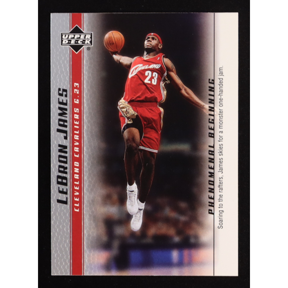 LeBron James 2003-04 Upper Deck Phenomenal Beginning LeBron James #5 RC at PristineAuction.com