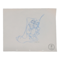 Skippy & Maid Marlon | Robin Hood | Character Study Sketch by Scott Cook (1/1 Original Art) at PristineAuction.com