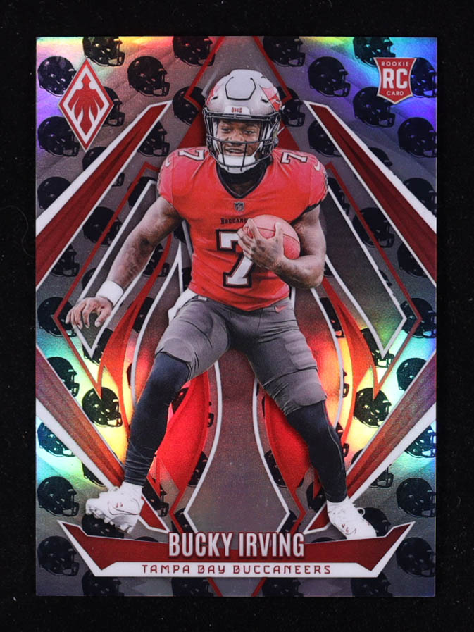 Bucky Irving 2024 Panini Phoenix Team Helmet #166 #005/399 RC at PristineAuction.com Bucky Irving 2024 Panini Phoenix Team Helmet #166 #005/399 RC at PristineAuction.com