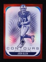 Josh Allen 2025 Panini Phoenix Contours Red #4 #157/249 at PristineAuction.com