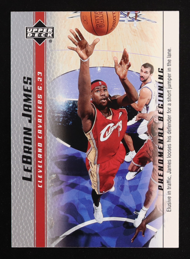 LeBron James 2003-04 Upper Deck Phenomenal Beginning LeBron James #6 RC at PristineAuction.com LeBron James 2003-04 Upper Deck Phenomenal Beginning LeBron James #6 RC at PristineAuction.com