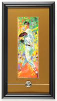 Ted Williams Custom Framed Red Sox Leroy Neiman Art Print Display with Team Issued Lapel Pin at PristineAuction.com