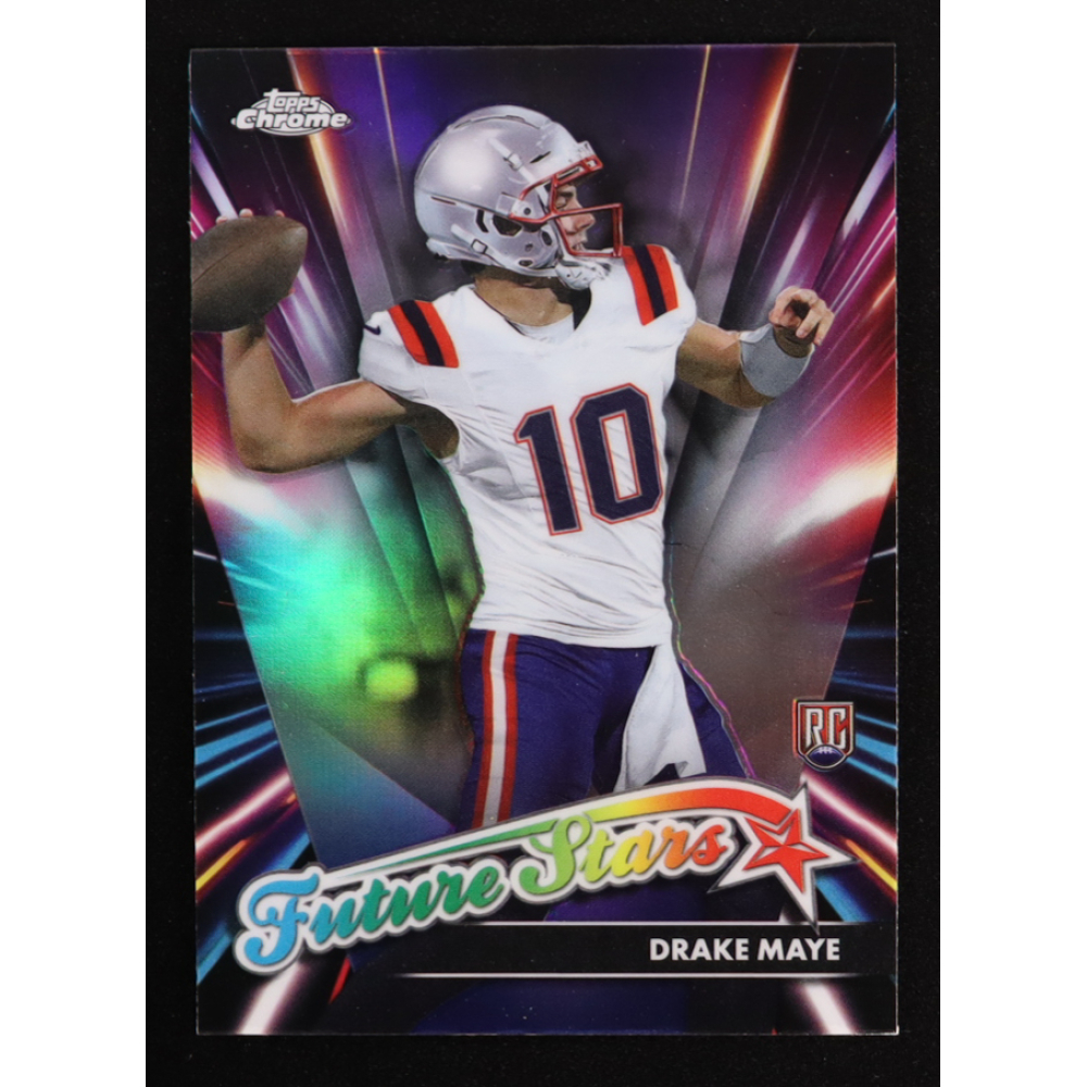 Drake Maye 2024 Topps Chrome Future Stars Refractors #FS3 RC at PristineAuction.com