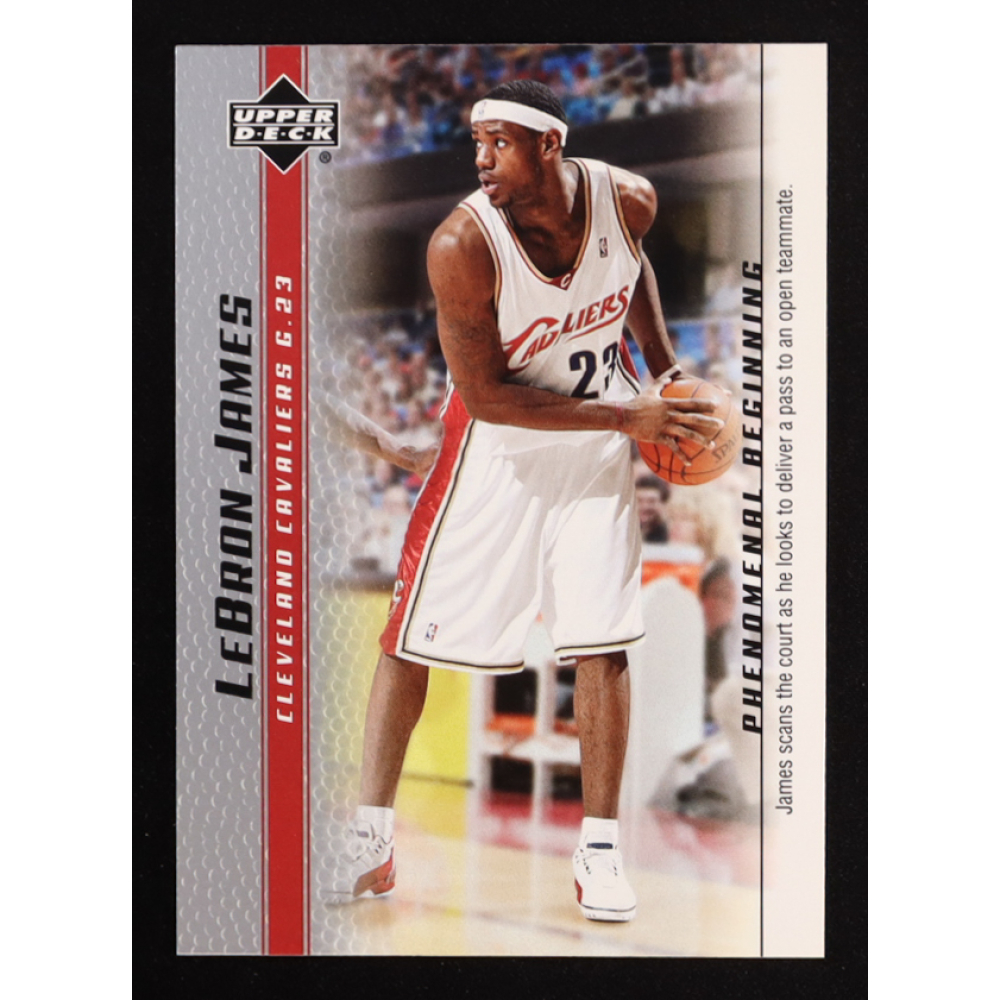 LeBron James 2003-04 Upper Deck Phenomenal Beginning LeBron James #17 RC at PristineAuction.com