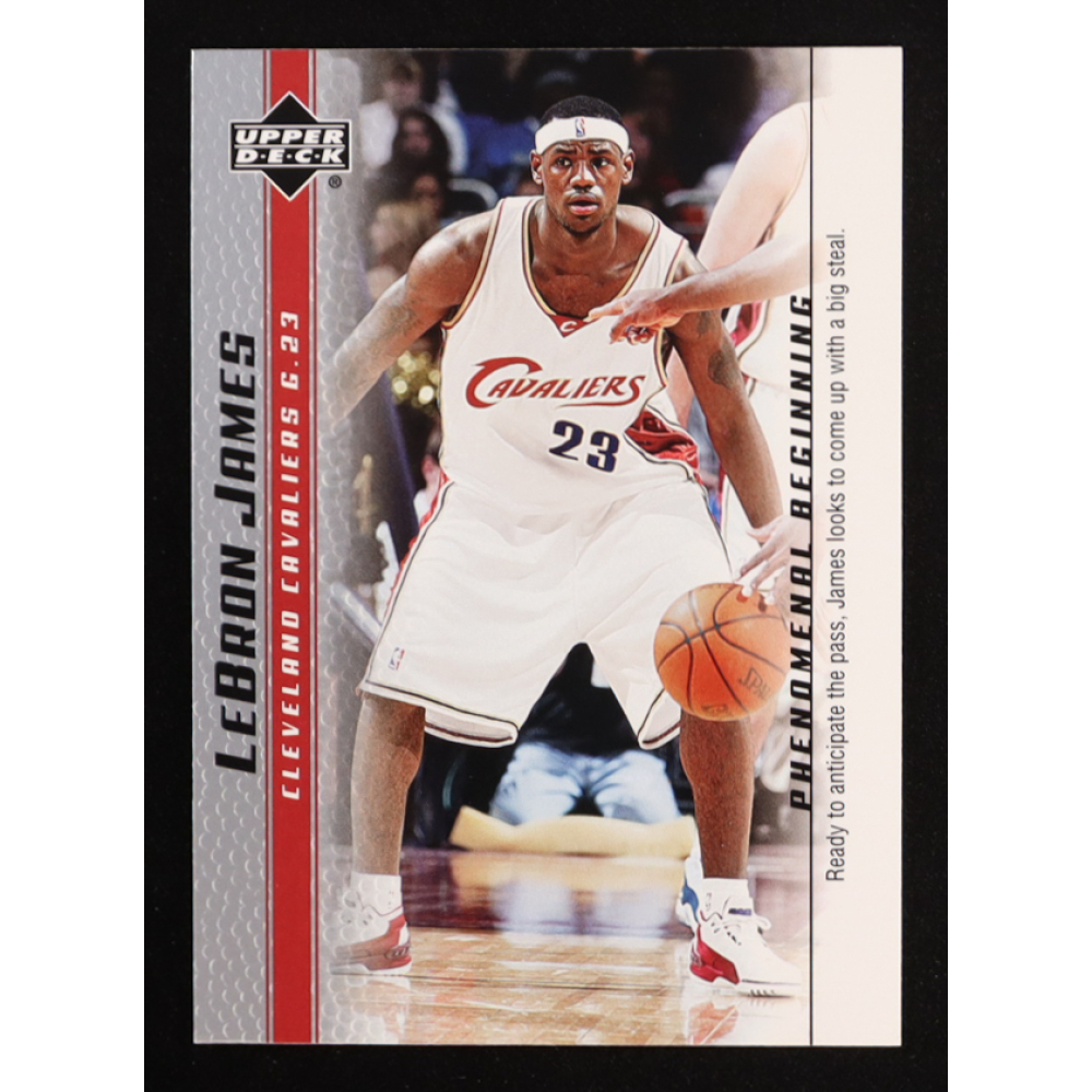 LeBron James 2003-04 Upper Deck Phenomenal Beginning LeBron James #19 RC at PristineAuction.com