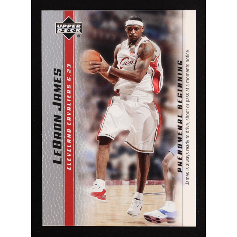 LeBron James 2003-04 Upper Deck Phenomenal Beginning LeBron James #16 RC at PristineAuction.com