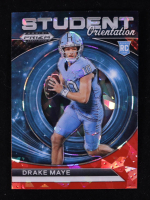 Drake Maye 2024 Panini Prizm Draft Picks Student Orientation Red Ice #4 RC at PristineAuction.com