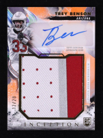 Trey Benson 2024 Topps Inception Rookie Jumbo Relic Autographs Orange #RJRATB #12/20 RC at PristineAuction.com