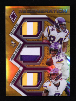 Randy Moss / Jordan Addison / Justin Jefferson 2025 Panini Phoenix Regeneration Jerseys Gold #7 #07/10 at PristineAuction.com