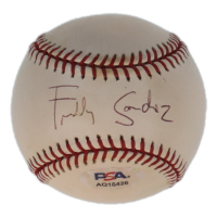 Freddy Sanchez Signed OML Baseball (PSA) at PristineAuction.com