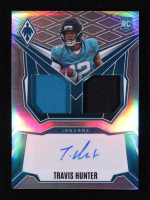 Travis Hunter 2025 Panini Phoenix Dual Rookie Patch Autographs Silver #4 #104/149 RC at PristineAuction.com