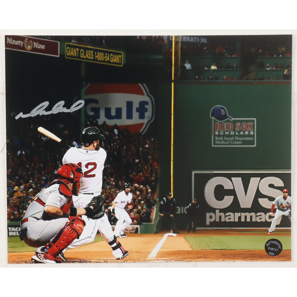 Mike Napoli Signed Red Sox 8x10 Photo (Authentic Ink) at PristineAuction.com