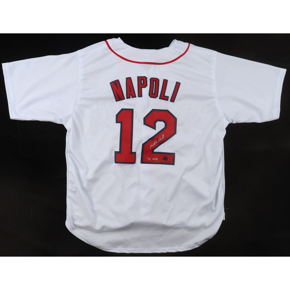 Mike Napoli Signed Jersey Inscribed "'13 WSC" (Authentic Ink) at PristineAuction.com