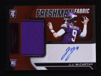 JJ McCarthy 2024 Totally Certified Freshman Fabric Signatures Mirror Red #1 #022/100 RC at PristineAuction.com